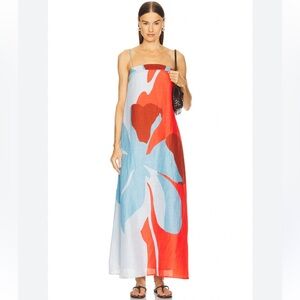 Significant Other Edith Maxi Dress in Crimson Stencil size 6 NWT NEW